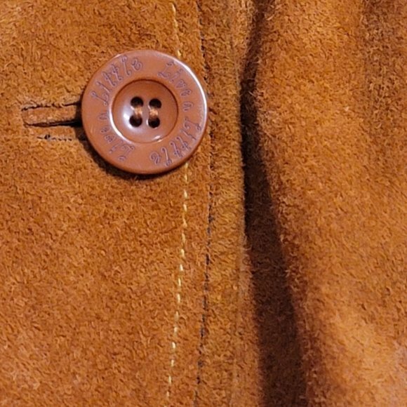 Live A Little Womens Size Medium Orange 100% Leather Long‎ Sleeve Jacket - Picture 2 of 6